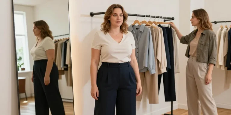 comment porter un pantalon large quand on est ronde