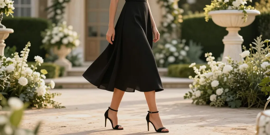 Robe noire pour un mariage : les 7 chaussures parfaites pour l’invitée